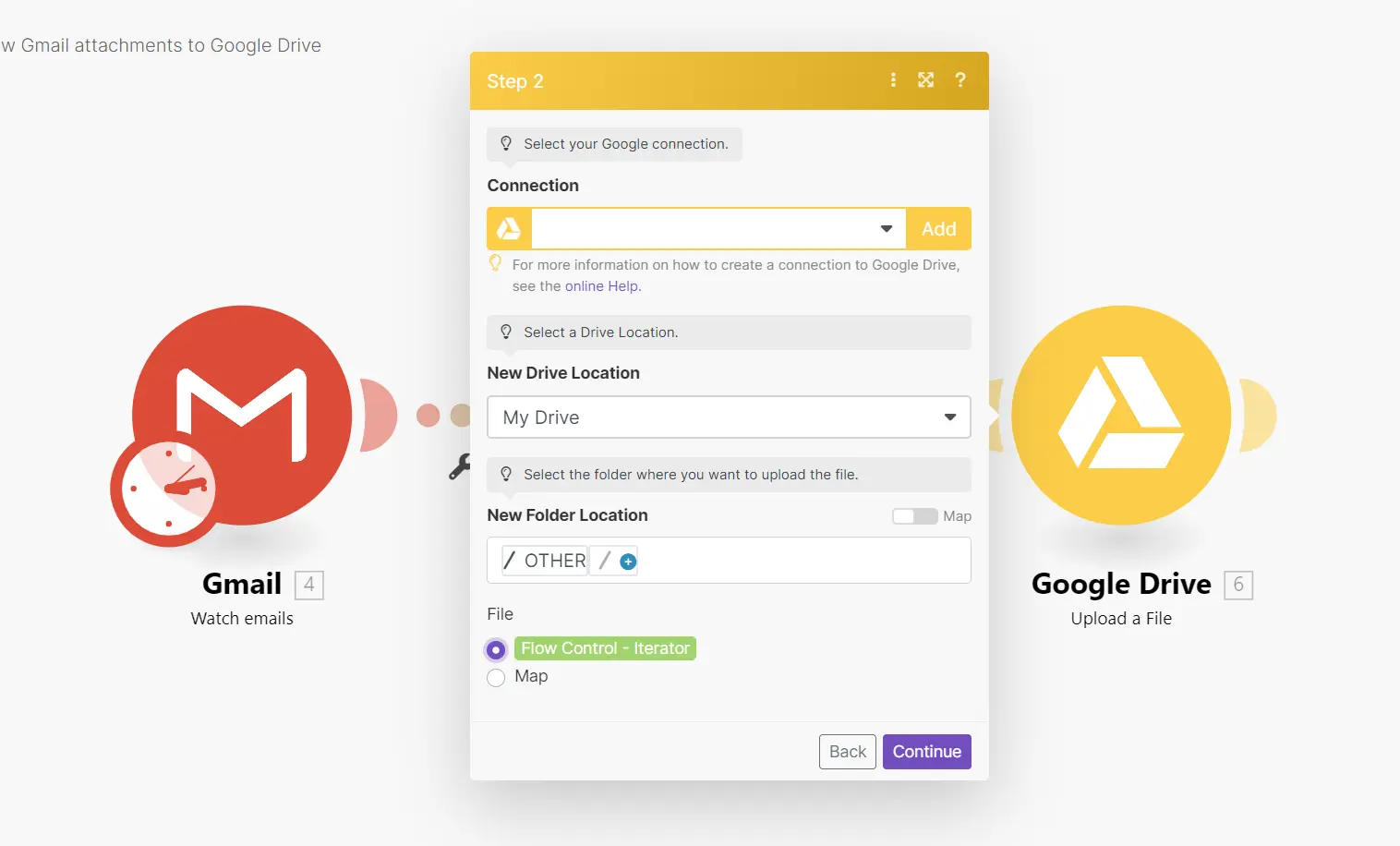 Gmail attachment automatically saved to Google Drive folder
